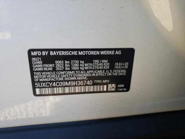 Photo 9 VIN: 5UXCY4C09M9H36740 - BMW X6 SDRIVE 