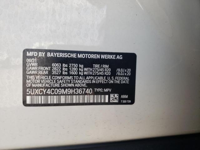 Photo 9 VIN: 5UXCY4C09M9H36740 - BMW X6 SDRIVE 