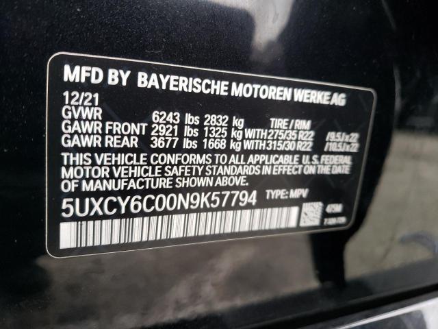 Photo 11 VIN: 5UXCY6C00N9K57794 - BMW X6 XDRIVE4 