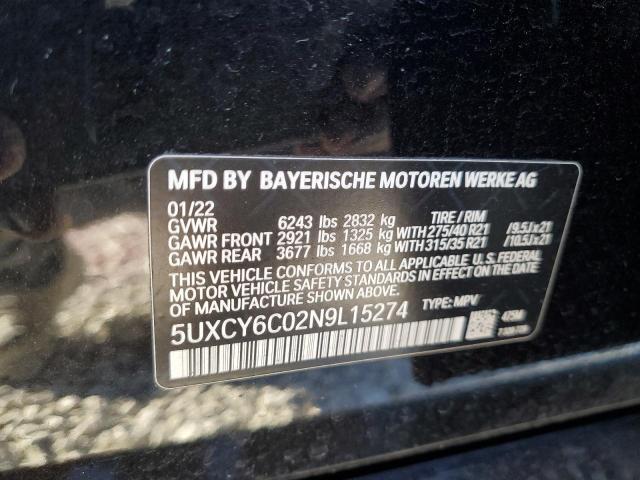 Photo 11 VIN: 5UXCY6C02N9L15274 - BMW X6 XDRIVE4 