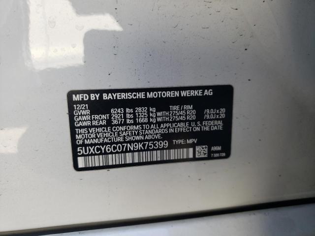 Photo 11 VIN: 5UXCY6C07N9K75399 - BMW X6 XDRIVE4 