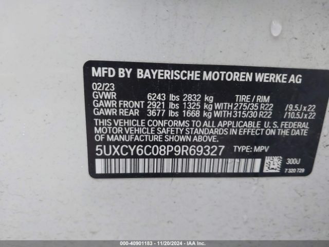 Photo 8 VIN: 5UXCY6C08P9R69327 - BMW X6 