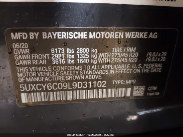 Photo 8 VIN: 5UXCY6C09L9D31102 - BMW X6 