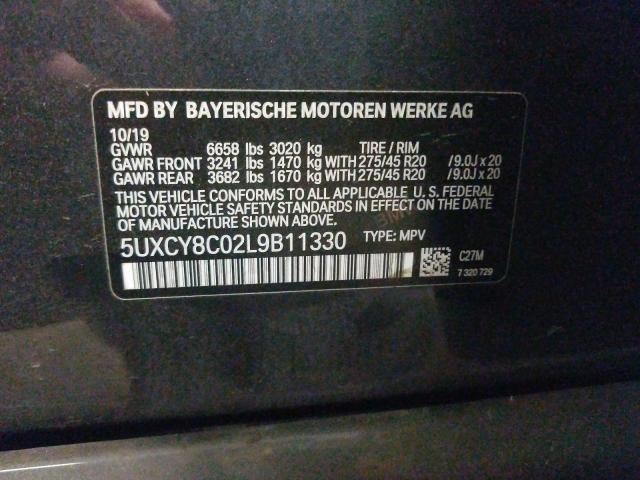 Photo 9 VIN: 5UXCY8C02L9B11330 - BMW X6 M50I 