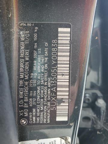 Photo 12 VIN: 5UXFA13505LY00838 - BMW X5 