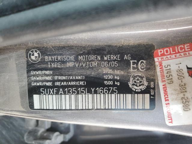 Photo 13 VIN: 5UXFA13515LY16675 - BMW X5 3.0I 