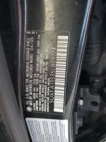 Photo 13 VIN: 5UXFA13535LB09774 - BMW X5 3.0I 