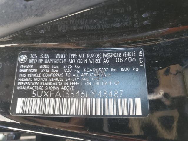 Photo 12 VIN: 5UXFA13546LY48487 - BMW X5 3.0I 