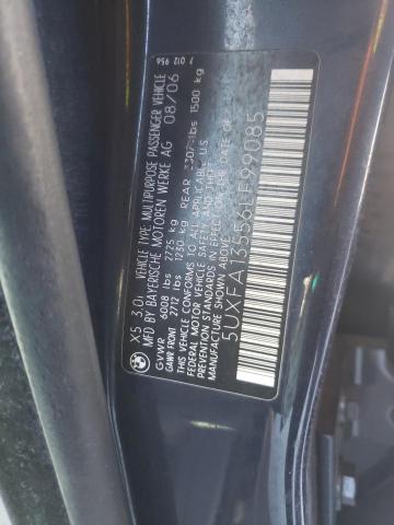 Photo 9 VIN: 5UXFA13556LF99085 - BMW X5 3.0I 