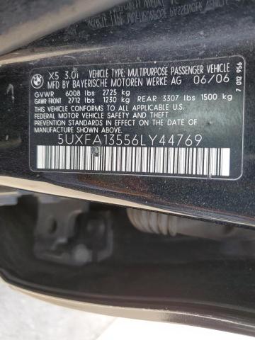 Photo 12 VIN: 5UXFA13556LY44769 - BMW X5 3.0I 