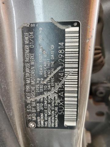 Photo 12 VIN: 5UXFA13564LU29814 - BMW X5 