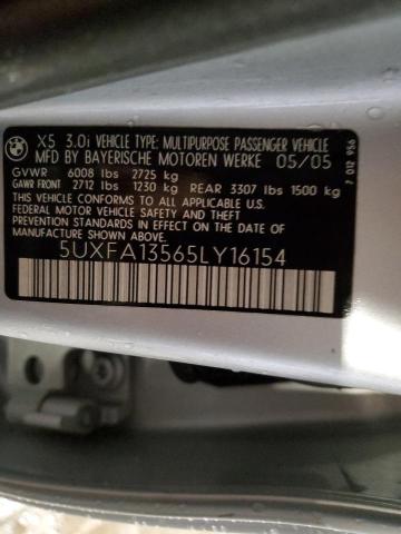 Photo 12 VIN: 5UXFA13565LY16154 - BMW X5 