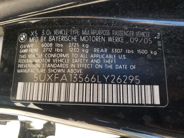 Photo 12 VIN: 5UXFA13566LY26295 - BMW X5 3.0I 