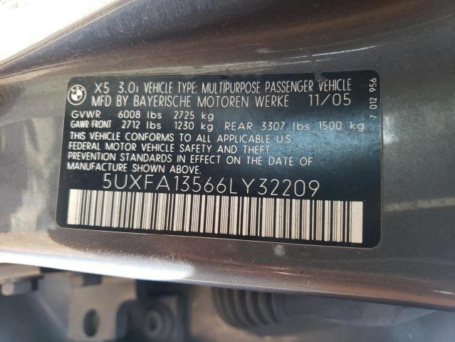 Photo 13 VIN: 5UXFA13566LY32209 - BMW X5 