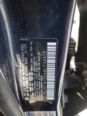 Photo 9 VIN: 5UXFA13566LY34428 - BMW X5 3.0I 