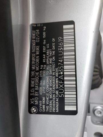 Photo 12 VIN: 5UXFA13574LU31619 - BMW X5 