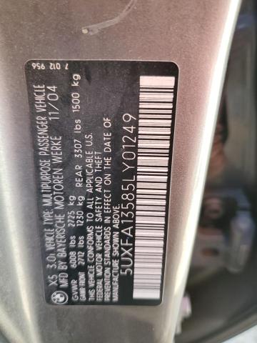 Photo 12 VIN: 5UXFA13585LY01249 - BMW X5 