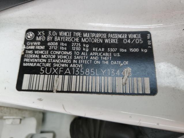 Photo 11 VIN: 5UXFA13585LY13448 - BMW X5 3.0I 