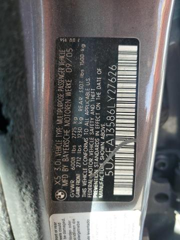 Photo 13 VIN: 5UXFA13586LY27626 - BMW X5 3.0I 