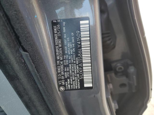 Photo 12 VIN: 5UXFA13586LY41509 - BMW X5 3.0I 