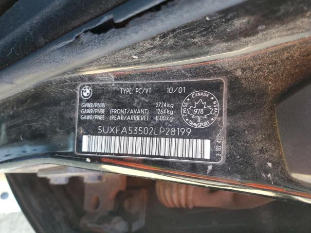 Photo 12 VIN: 5UXFA53502LP28199 - BMW X5 3.0I 