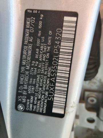 Photo 11 VIN: 5UXFA53502LP54320 - BMW X5 3.0I 