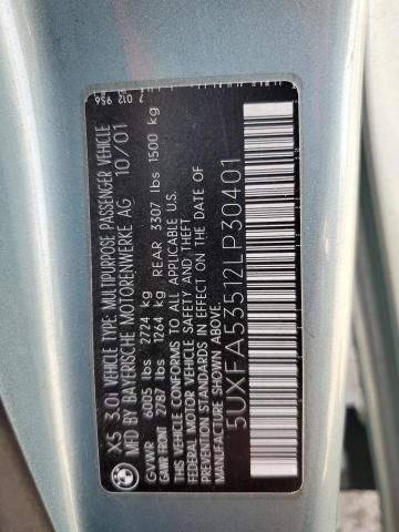 Photo 12 VIN: 5UXFA53512LP30401 - BMW X5 3.0I 