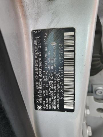 Photo 12 VIN: 5UXFA53513LV82834 - BMW X5 3.0I 