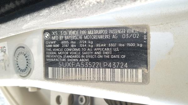 Photo 2 VIN: 5UXFA53522LP43724 - BMW X5 