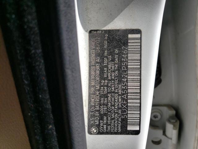 Photo 9 VIN: 5UXFA53542LP53462 - BMW X5 3.0I 