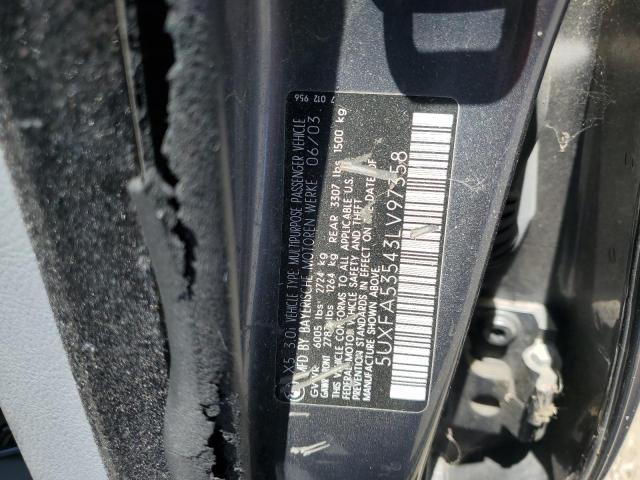 Photo 11 VIN: 5UXFA53543LV97358 - BMW X5 