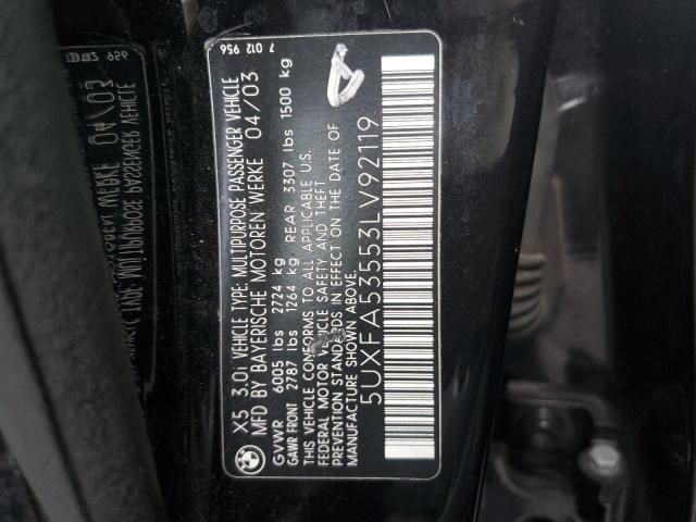 Photo 11 VIN: 5UXFA53553LV92119 - BMW X5 