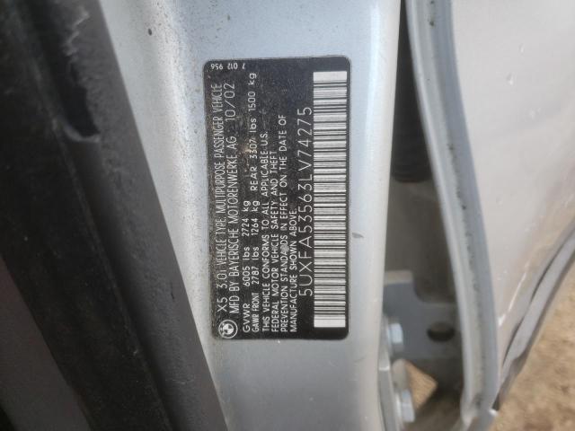 Photo 11 VIN: 5UXFA53563LV74275 - BMW X5 