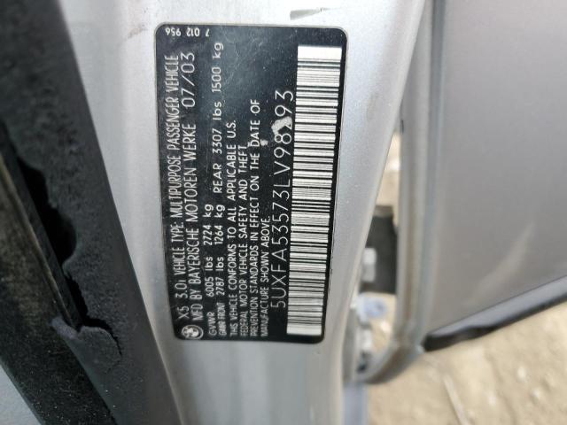 Photo 12 VIN: 5UXFA53573LV98293 - BMW X5 3.0I 