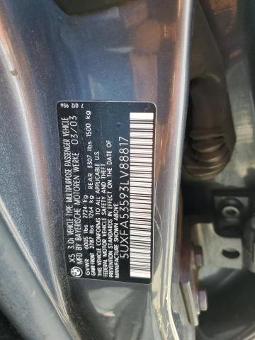 Photo 12 VIN: 5UXFA53593LV88817 - BMW X5 3.0I 