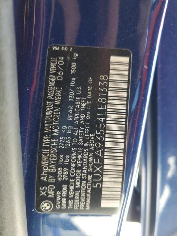 Photo 12 VIN: 5UXFA93554LE81338 - BMW X5 