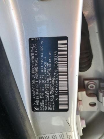 Photo 11 VIN: 5UXFA93574LE81079 - BMW X5 4.8IS 