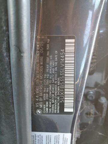 Photo 12 VIN: 5UXFB53535LV14454 - BMW X5 4.4I 