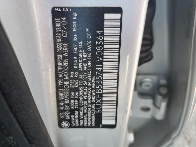 Photo 12 VIN: 5UXFB53574LV08364 - BMW X5 4.4I 