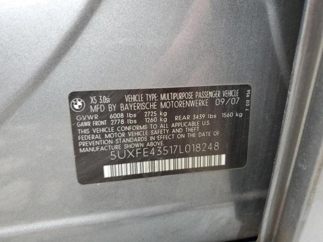 Photo 11 VIN: 5UXFE43517L018248 - BMW X5 