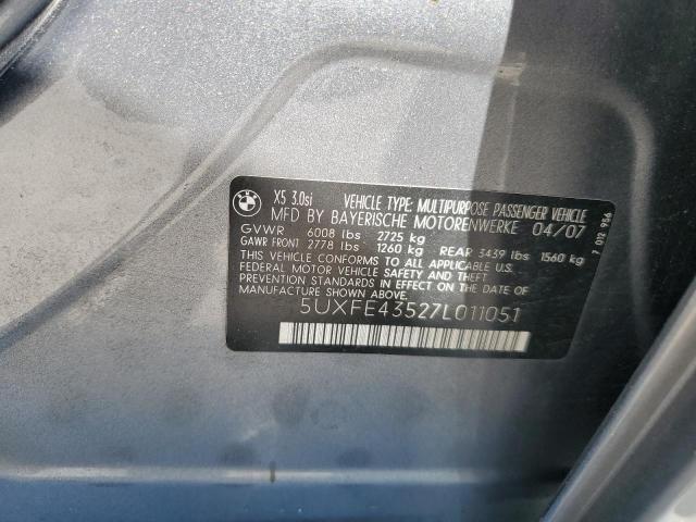 Photo 12 VIN: 5UXFE43527L011051 - BMW X5 3.0I 