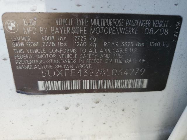 Photo 12 VIN: 5UXFE43528L034279 - BMW X5 