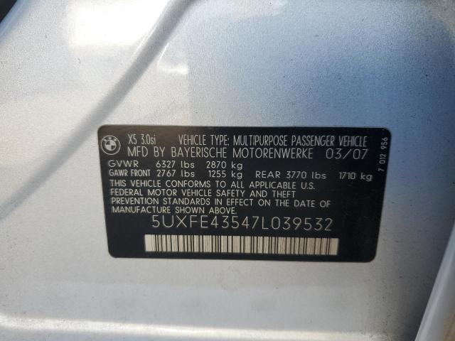 Photo 12 VIN: 5UXFE43547L039532 - BMW X5 3.0I 