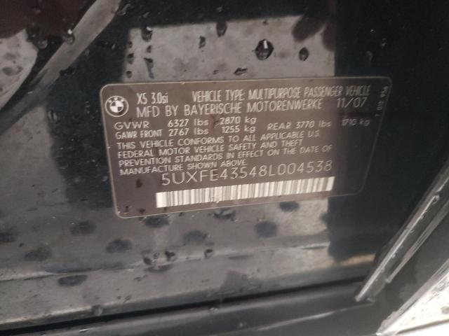 Photo 12 VIN: 5UXFE43548L004538 - BMW X5 