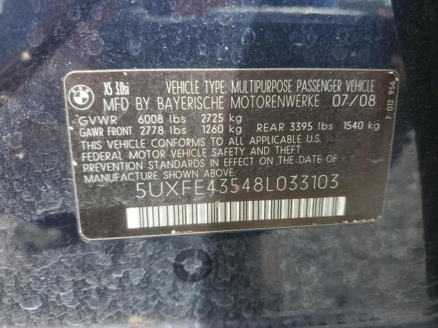 Photo 13 VIN: 5UXFE43548L033103 - BMW X5 3.0I 