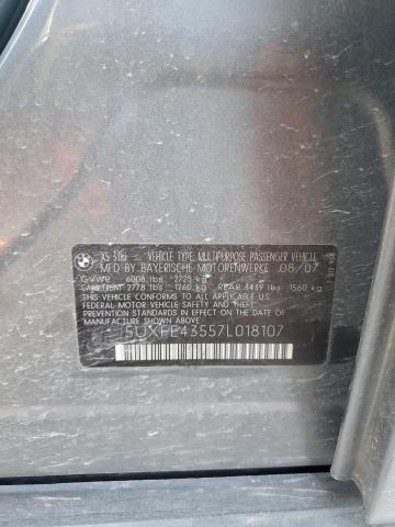 Photo 11 VIN: 5UXFE43557L018107 - BMW X5 3.0I 