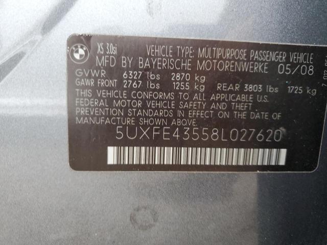 Photo 11 VIN: 5UXFE43558L027620 - BMW X5 3.0I 