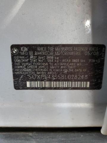 Photo 11 VIN: 5UXFE43558L028248 - BMW X5 3.0I 