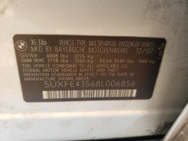 Photo 9 VIN: 5UXFE43568L006856 - BMW X5 3.0I 