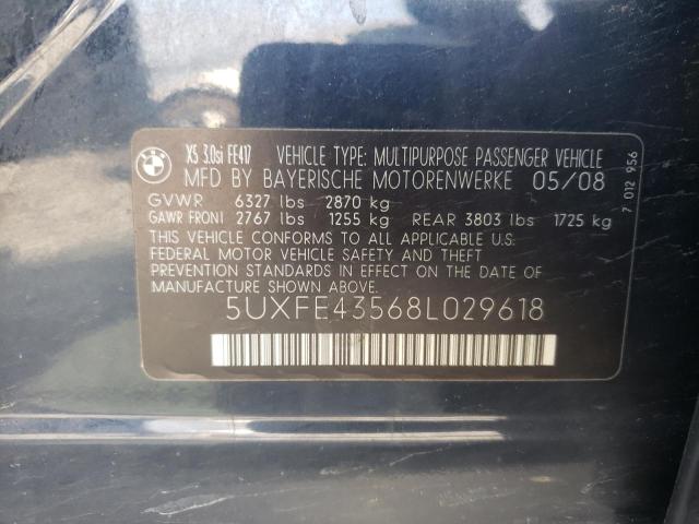 Photo 9 VIN: 5UXFE43568L029618 - BMW X5 3.0I 